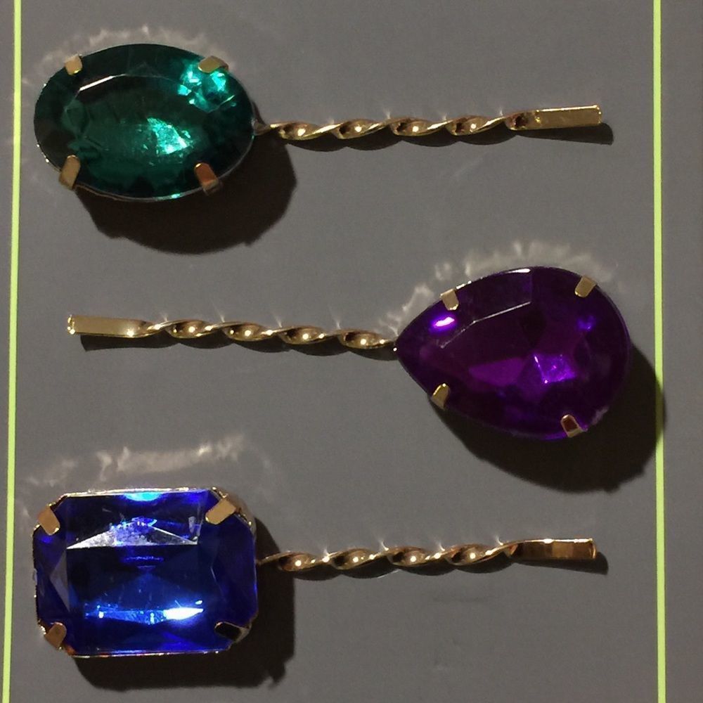 3 Jewel Bobby Pins